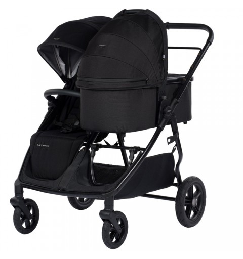 MAST Swiss Design M.Twin x  - rozwojowy wózek wielofunkcyjny, zestaw 2w1 z opcją 3w1 i 4w1 z regulacją rączki | Onyx HP